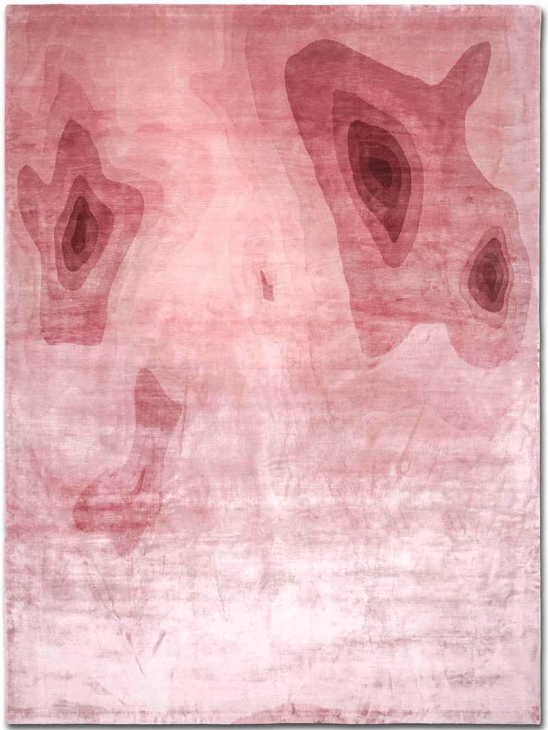 Tapete Ocean Rosa Luxury Feito à Mão