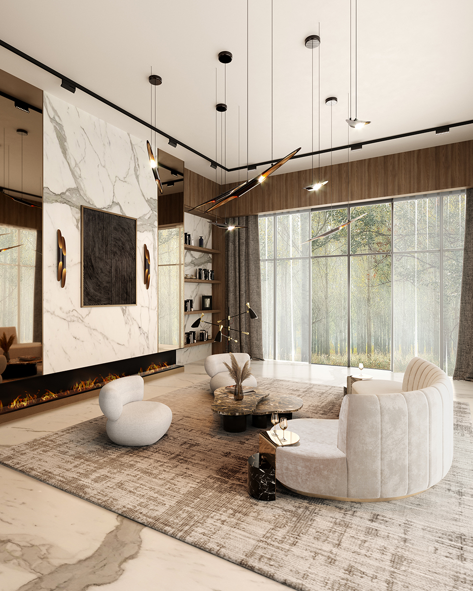 Candeeiro suspenso tom profundo - 31