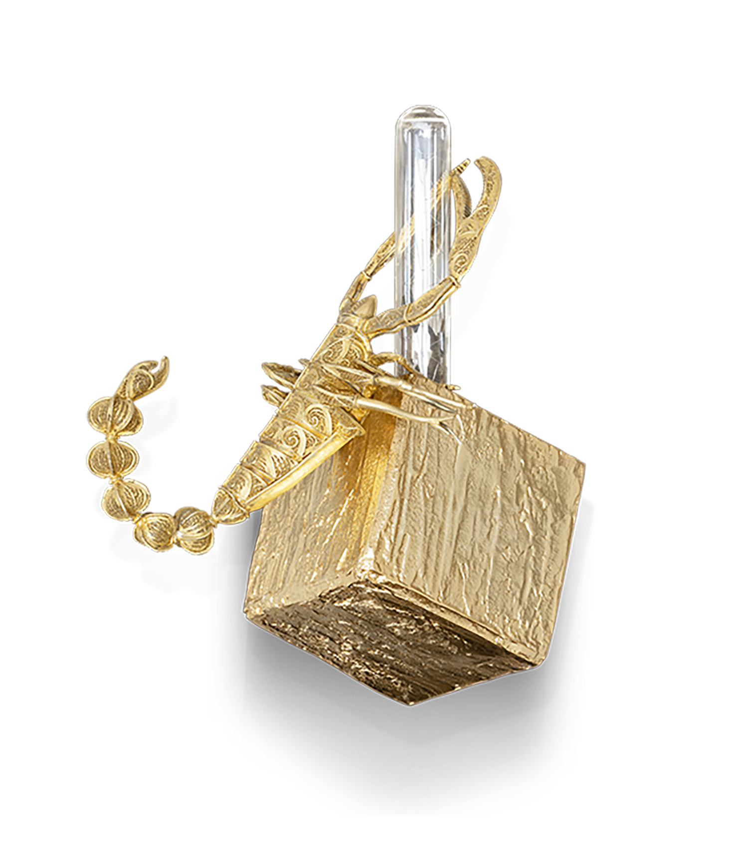 Candeeiro de parede pequeno Geode filigrana Scorpion