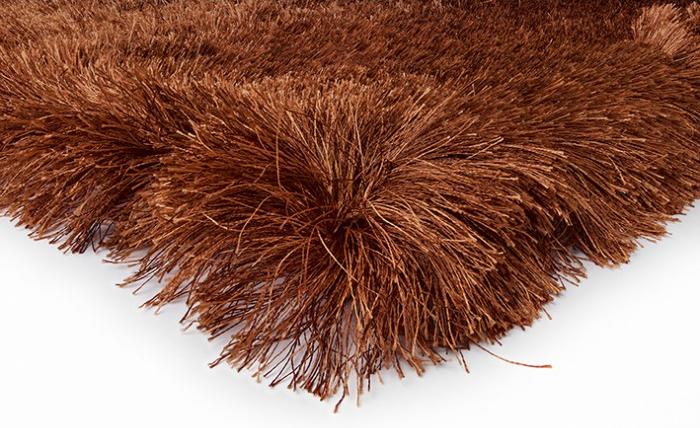 Tapete Shaggy Aster Castanho | Tamanho: 60 × 120 cm