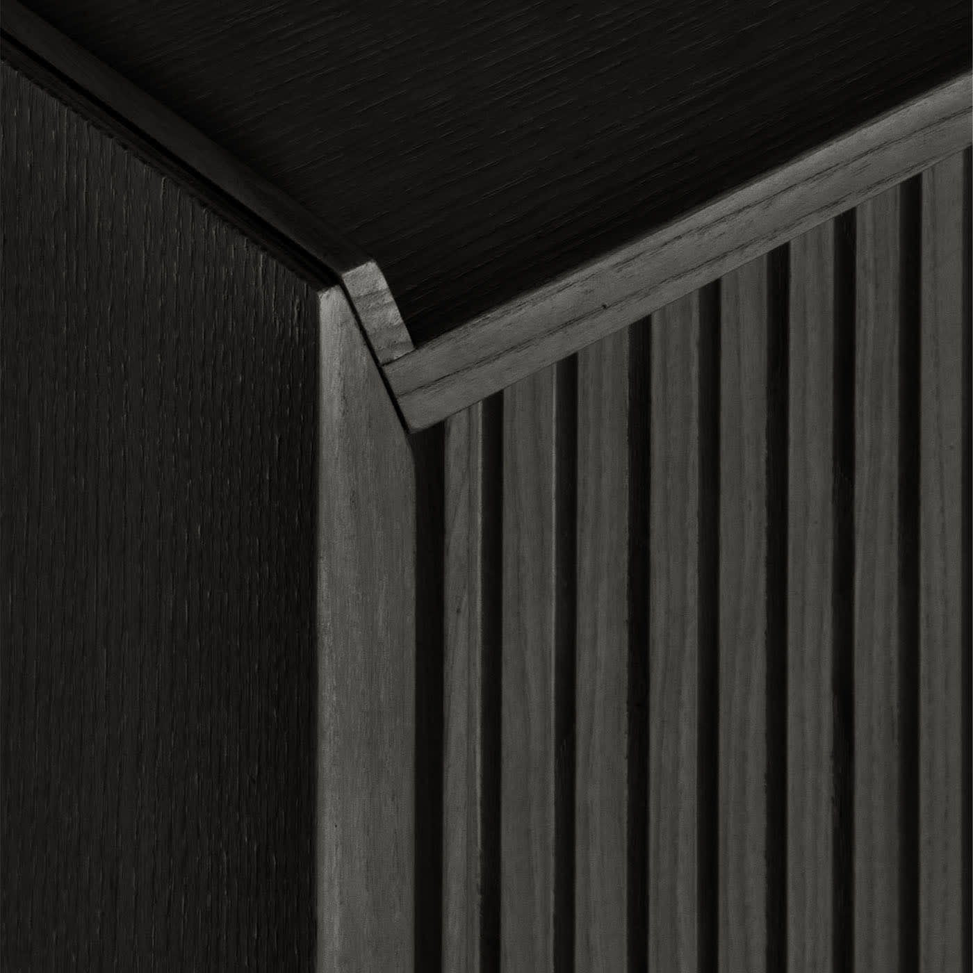 Aparador Sipario preto 3 portas | Dimensões: Height 78 cm