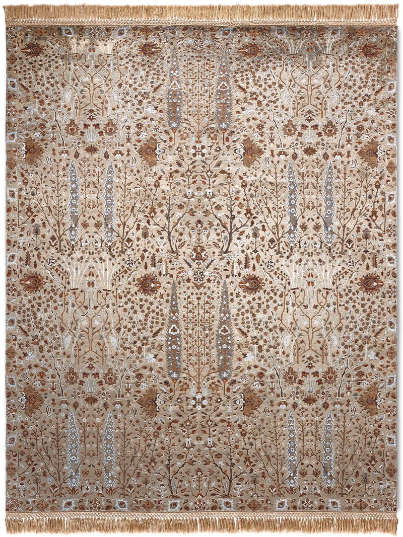 Tapete Pine Garden Cinzento / Verde Luxury