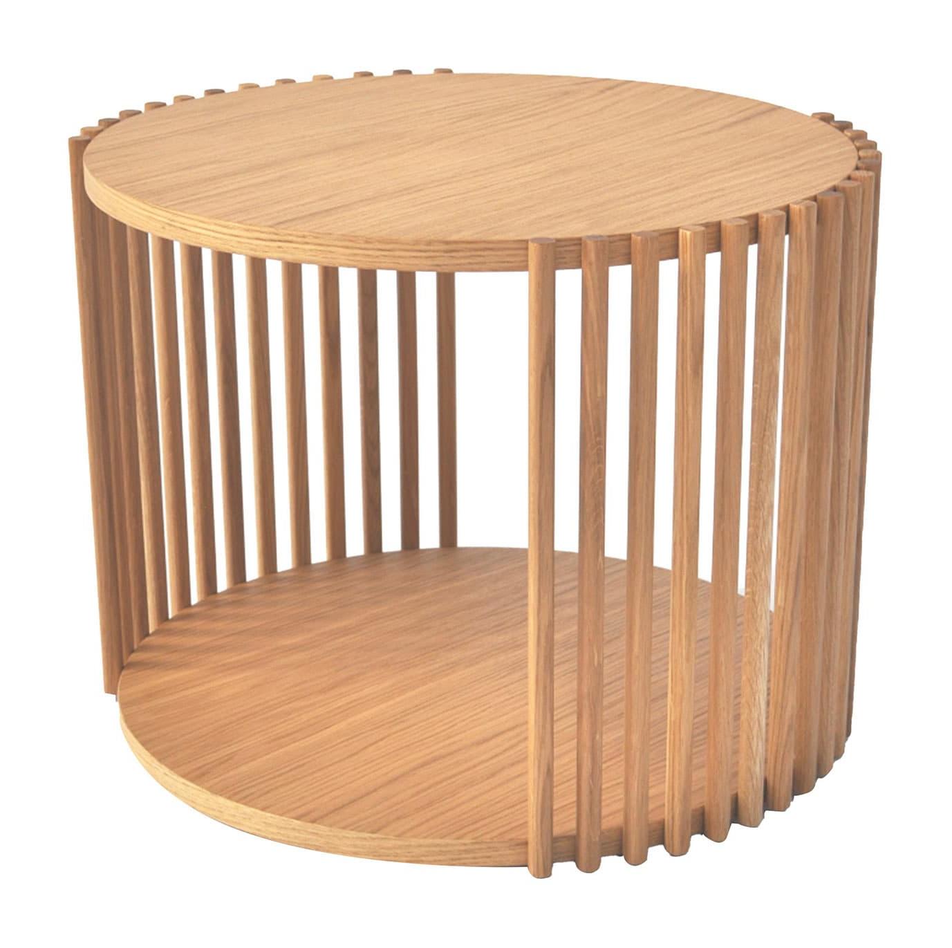 Mesa de Centro Baixa Elegante em Carvalho