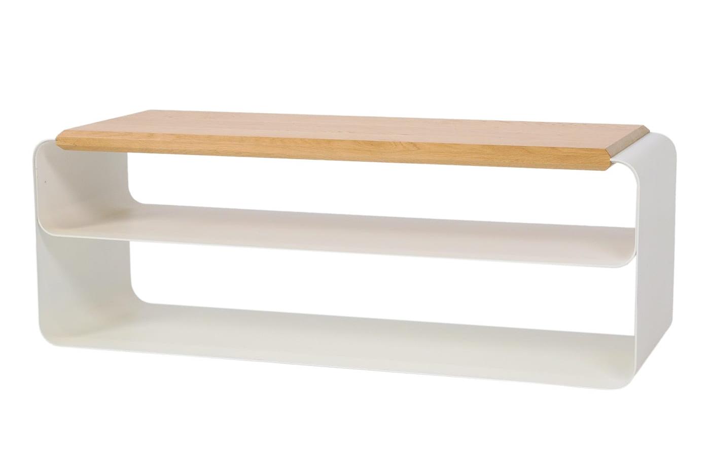 Banco contemporâneo madeira e metal (Var. 2)