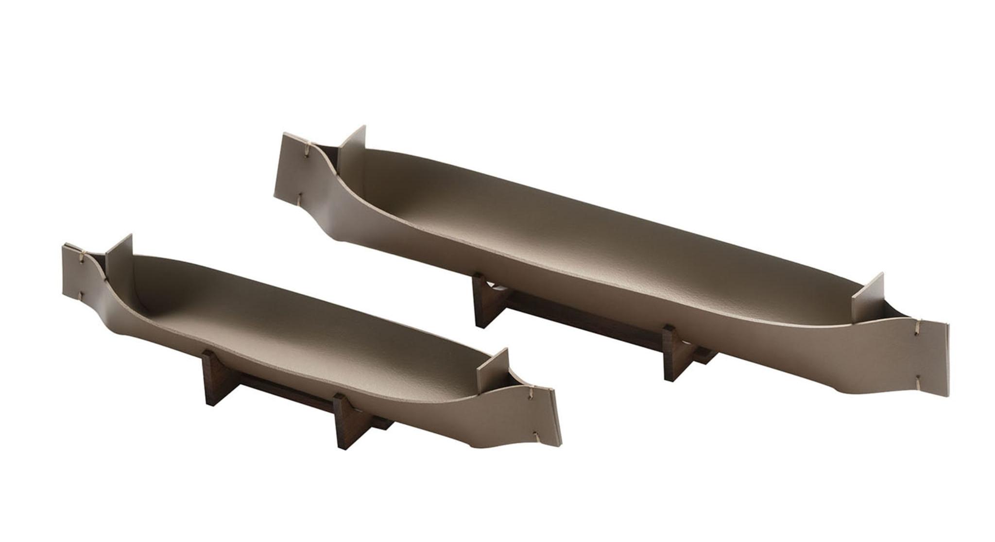 Caixa de secretária de couro Canoe