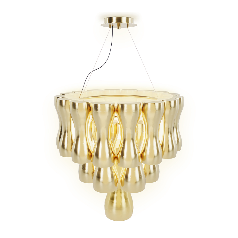 Candeeiro suspenso lustre Crown