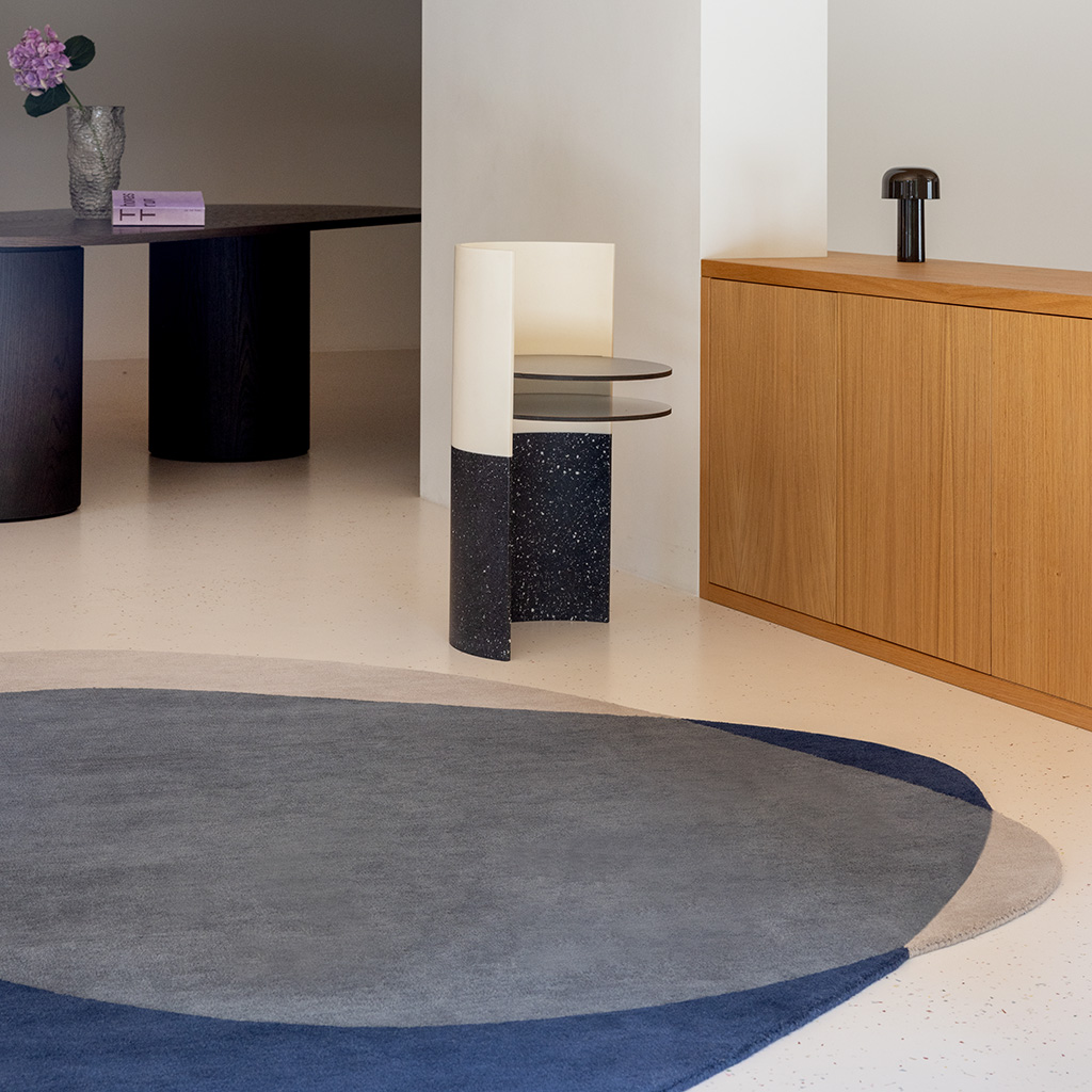 Tapete Element Arp Azul | Tamanho: 233 × 255 cm Tapete Element Arp Azul | Tamanho: 233 × 255 cm