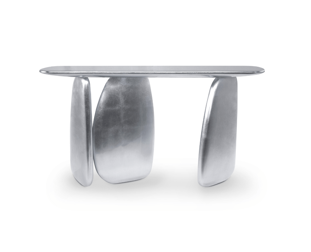 Consola Escultural Prateada