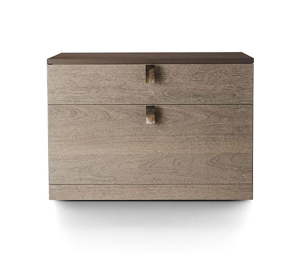 Gaveteiro escritório tampo couro