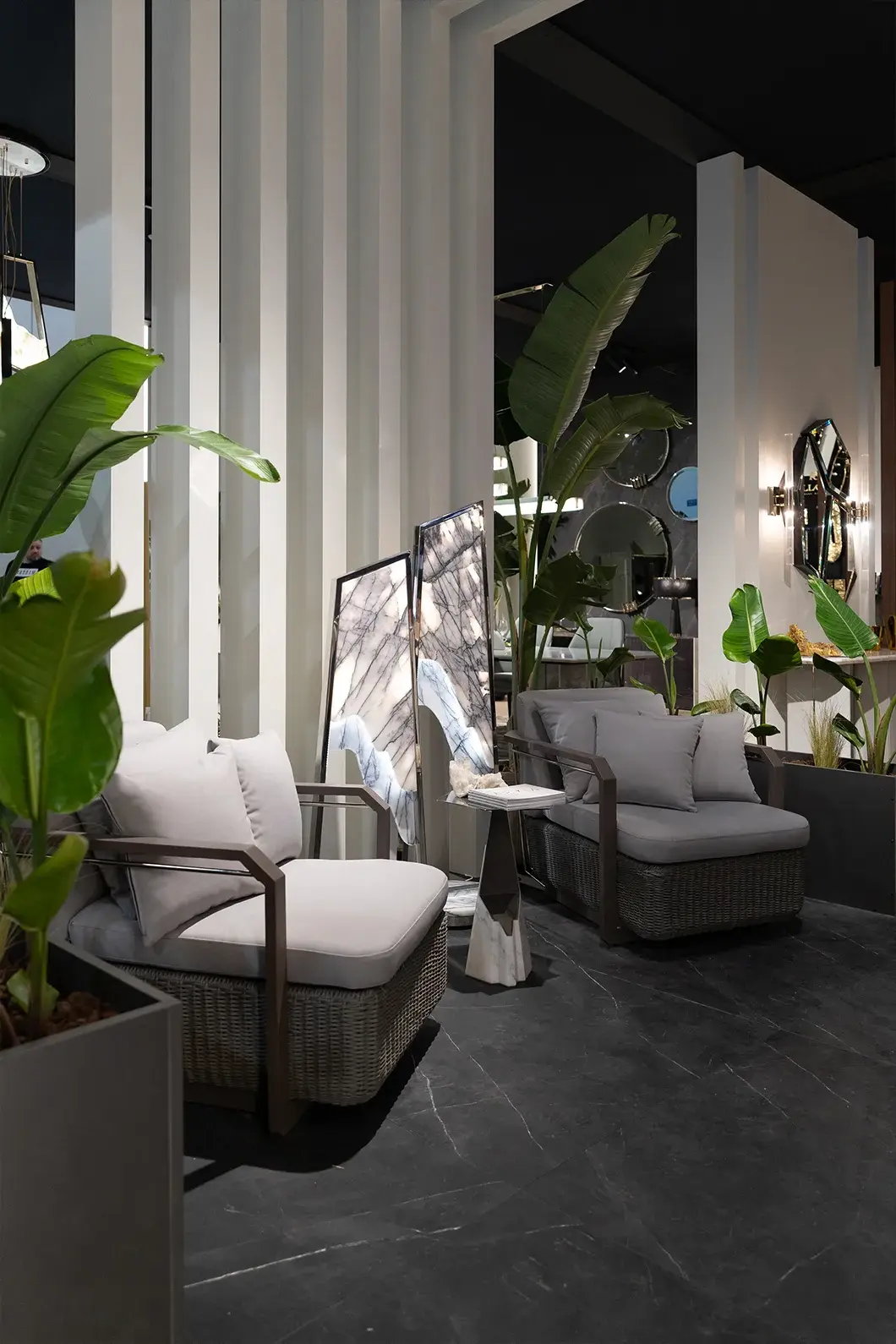 Mesa de apoio cinzenta Halo