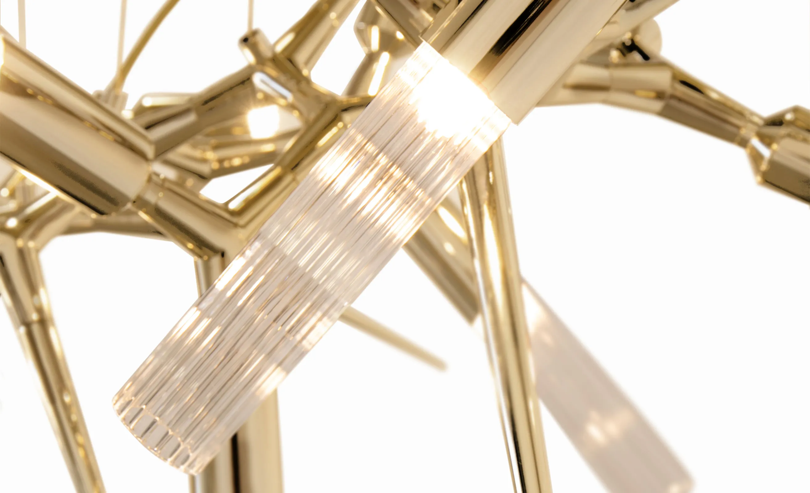 Candeeiro suspenso aresta cristal