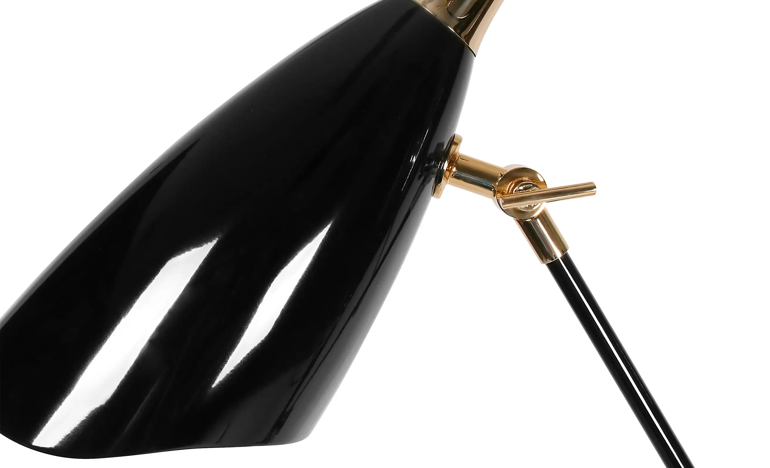 Candeeiro de pé preto Duke