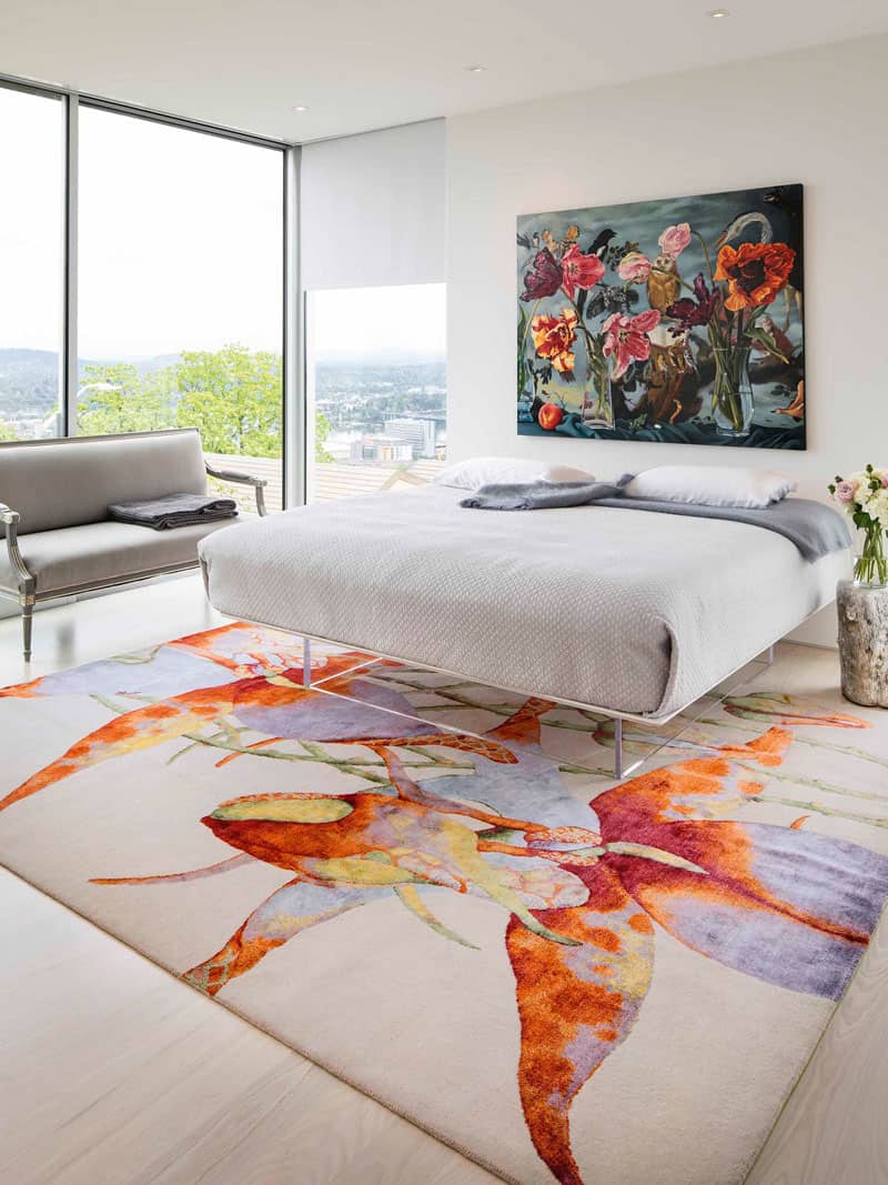 Tapete Orchid Feito à Mão