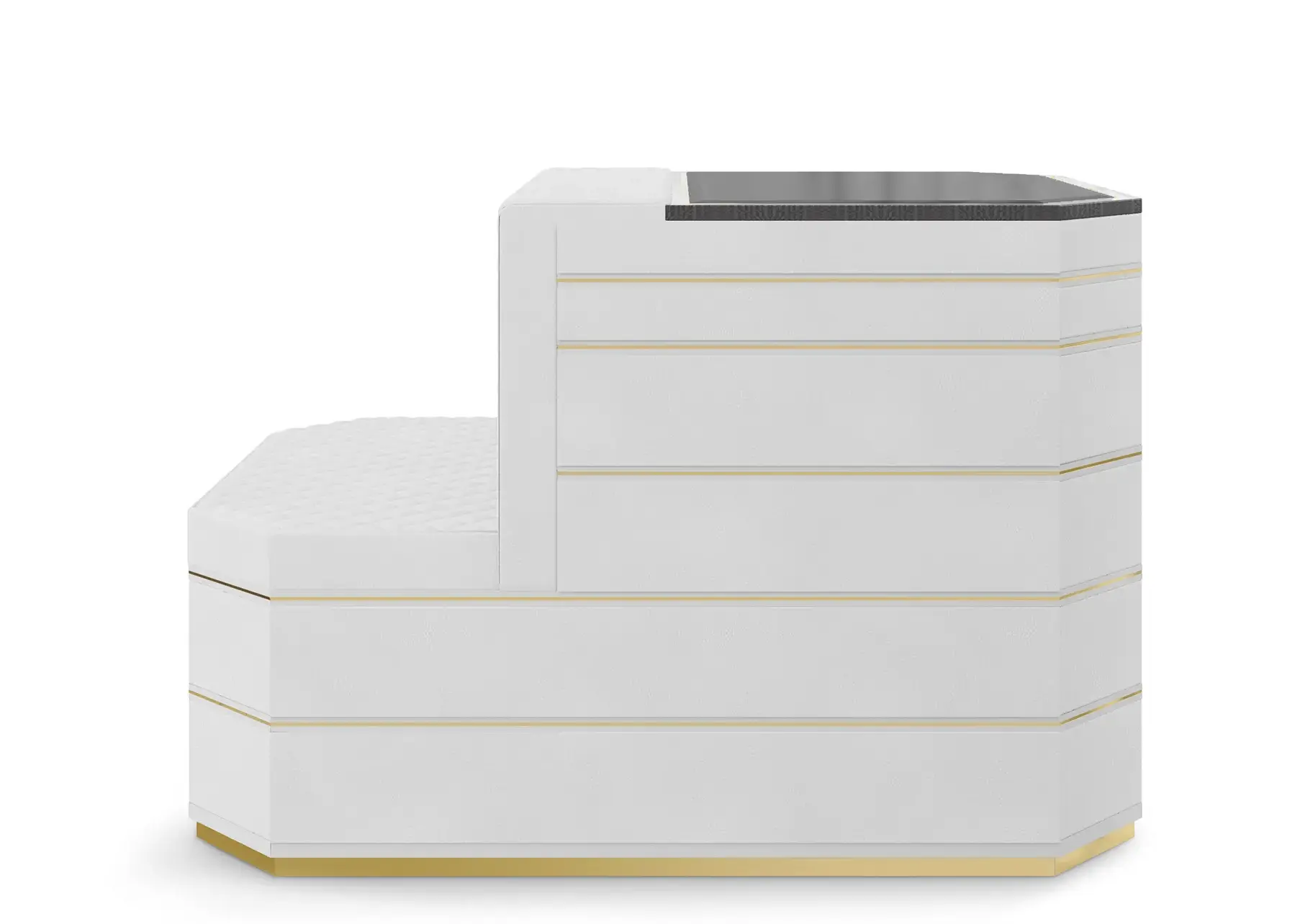 Ilha closet Cadence cinzenta