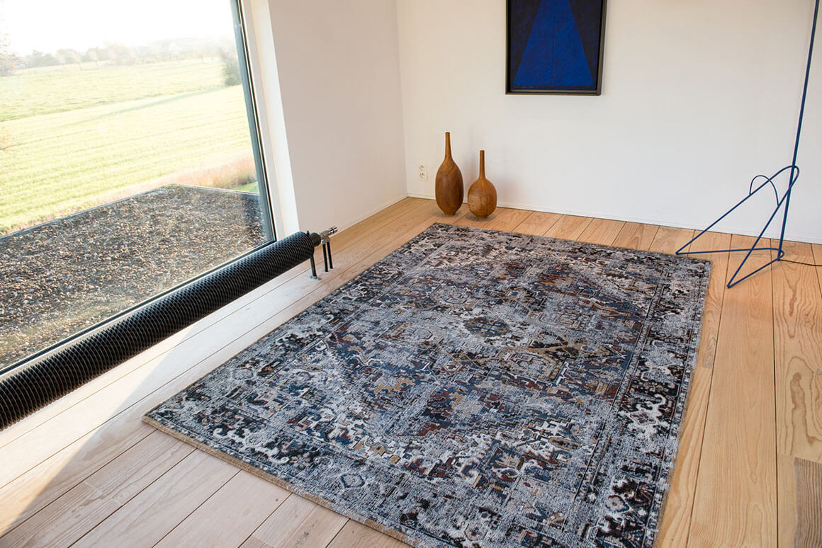 Tapete 8707 Divan Azul | Tamanho: 140 × 200 cm