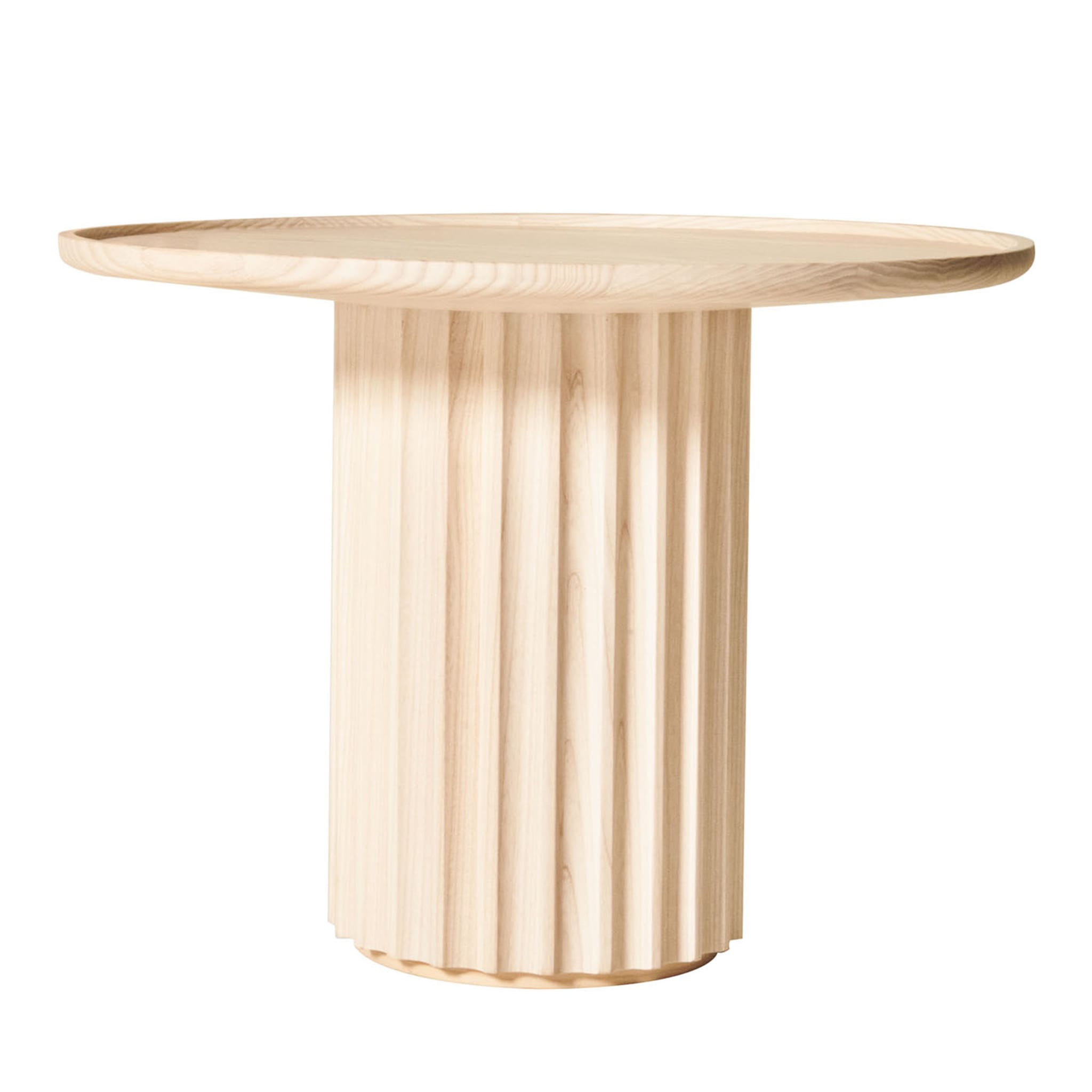Mesa de Centro Freixo Natural Capitello | Dimensões: Ø 40 cm