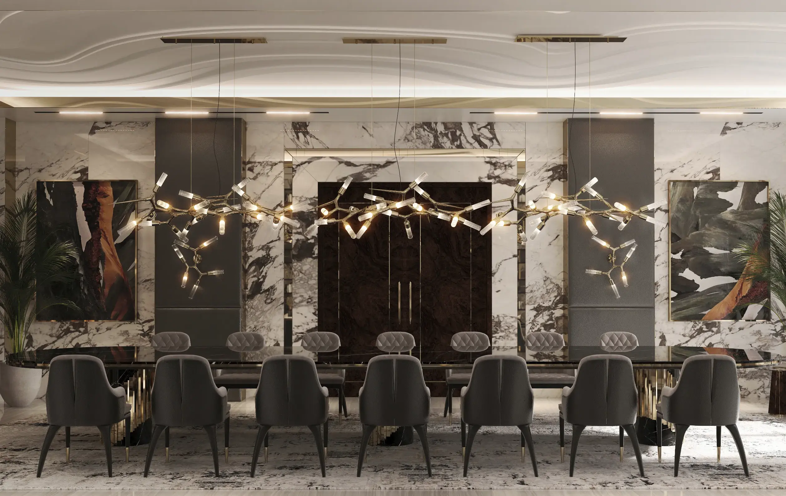 Candeeiro suspenso aresta cristal - 7