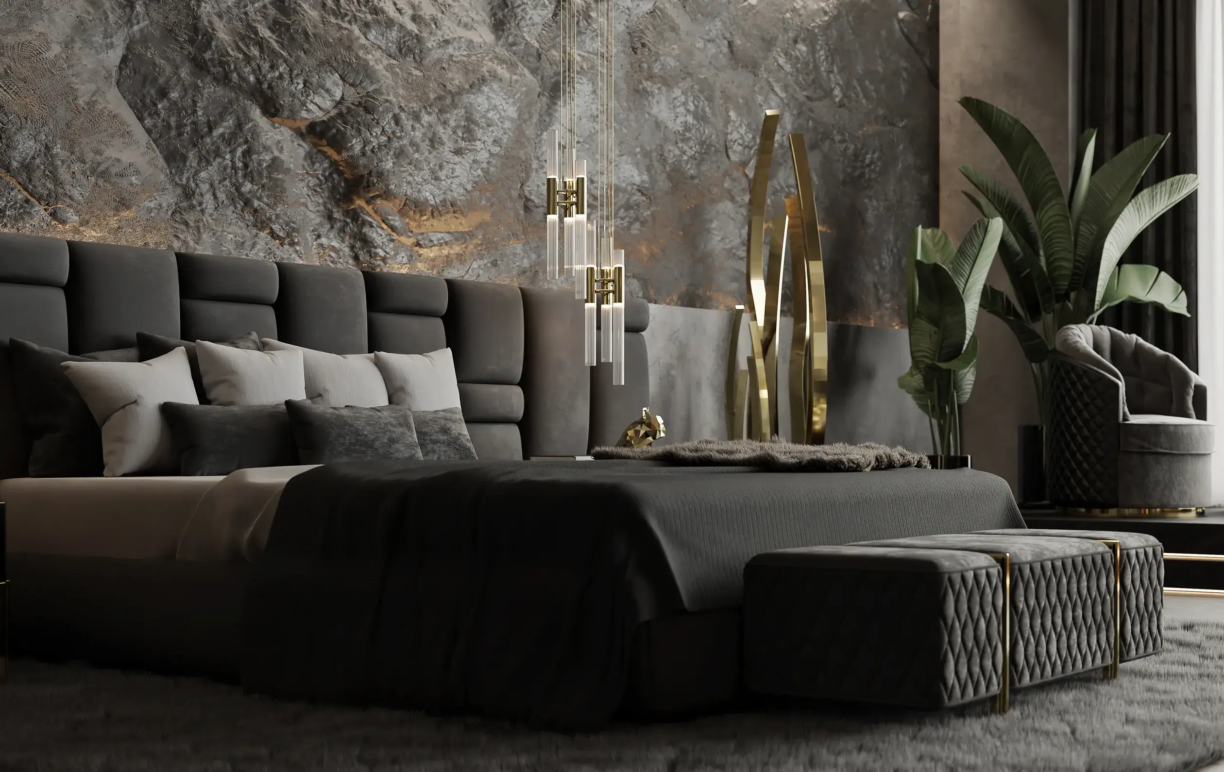 Candeeiro suspenso XL cascata - 1