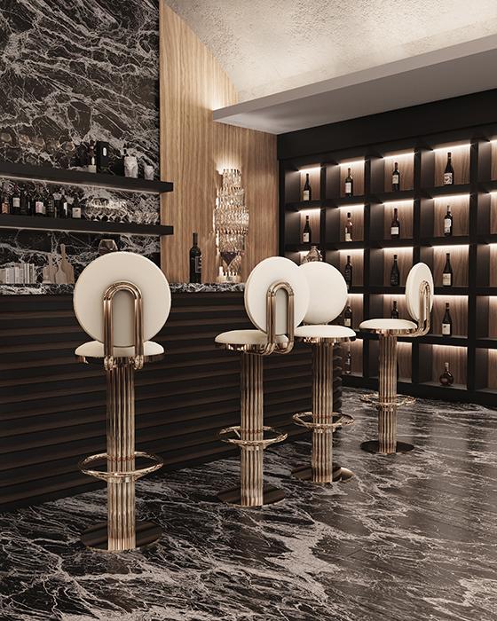 Banco bar redondo Keira - 2