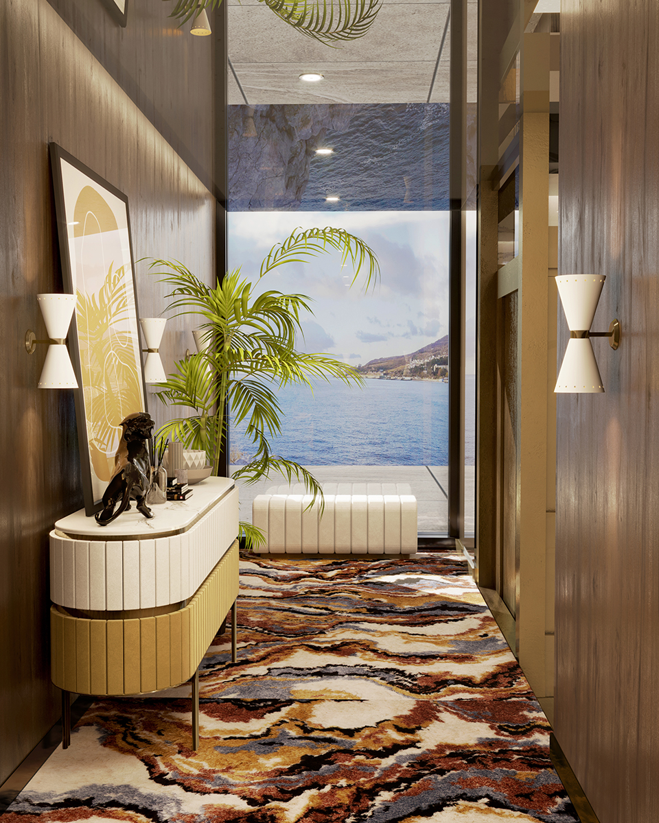 Candeeiro de parede chique - 1