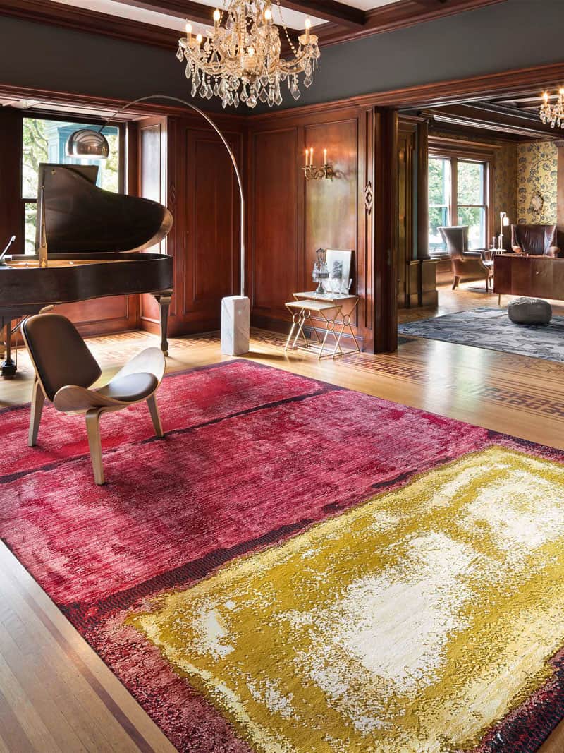 Tapete Strawberry Sunset Tecido à Mão