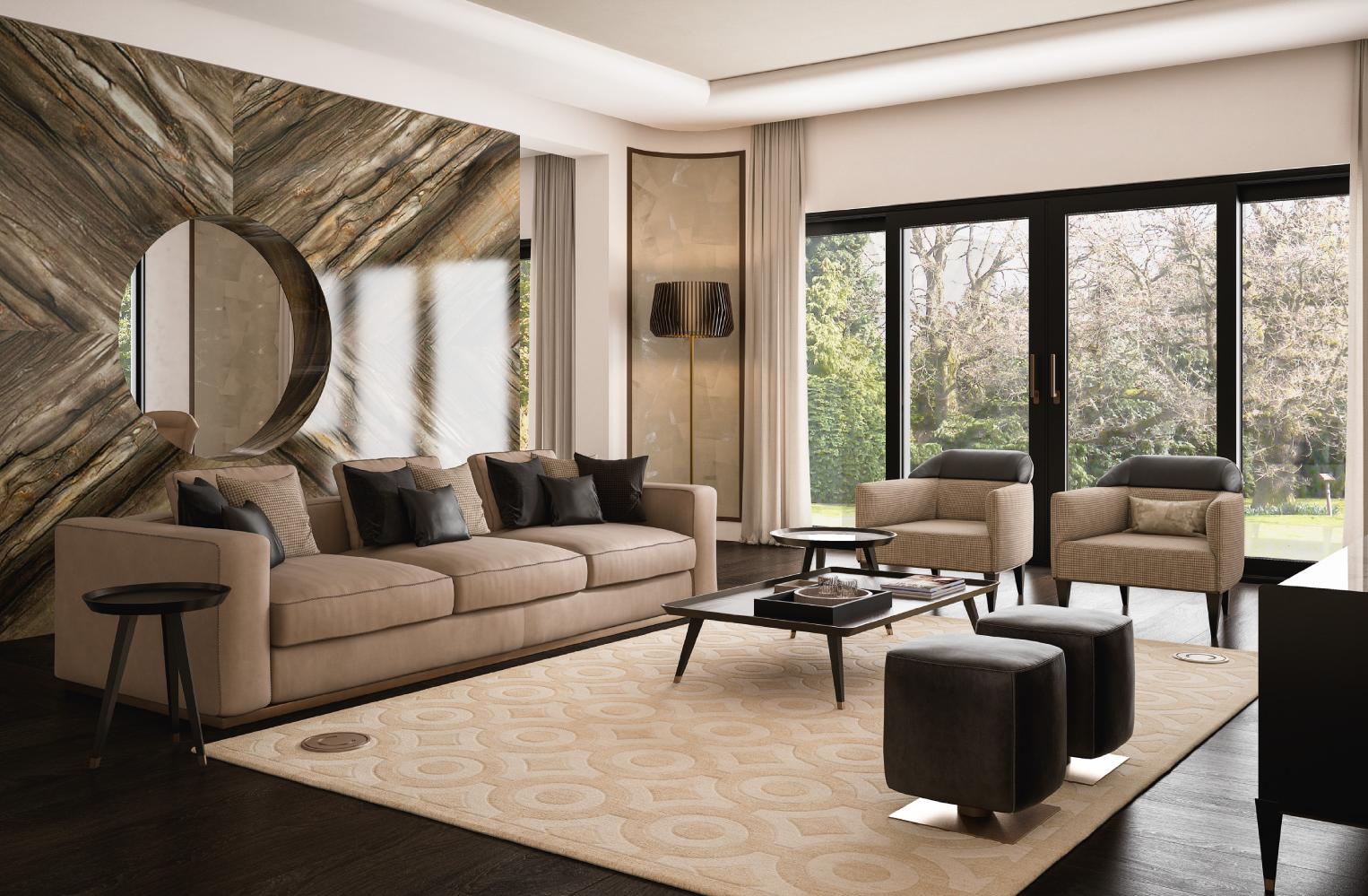 Poltrona Occasional Preta/Bege