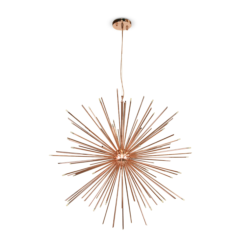 Candeeiro suspenso explosão