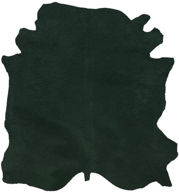 Pele de vaca natural verde-escura | Tamanho: 200 × 240 cm