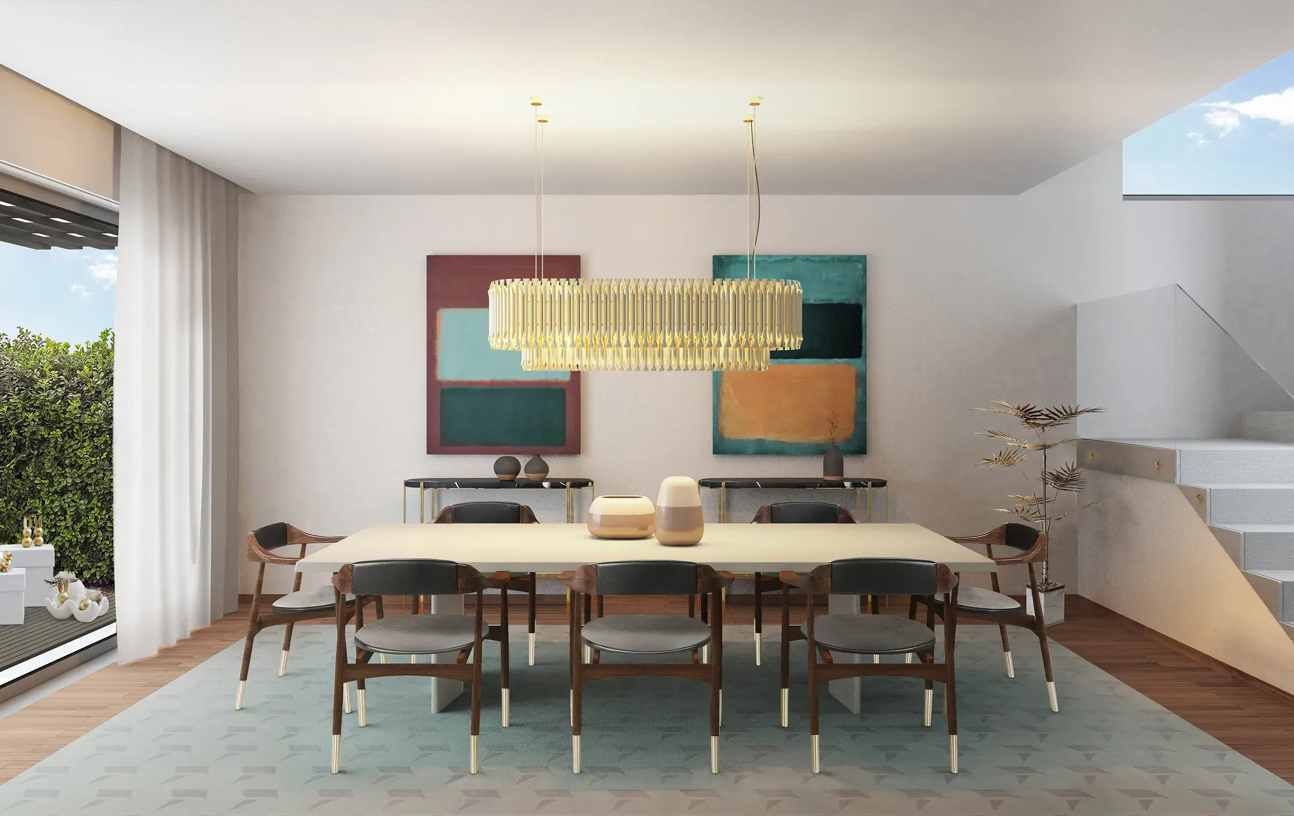 Candeeiro suspenso snooker Geometry