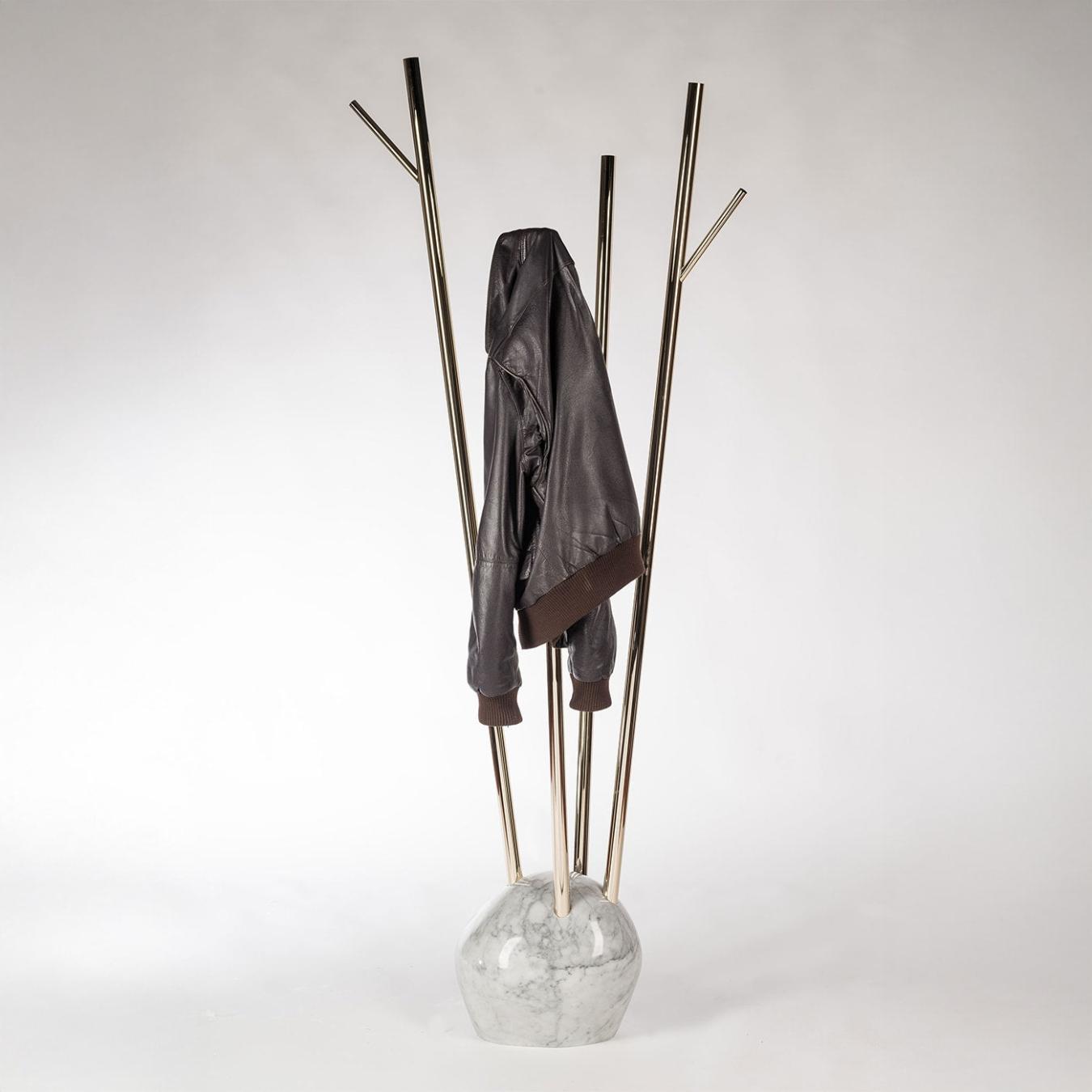 Cabide de Pé Tree Dourado