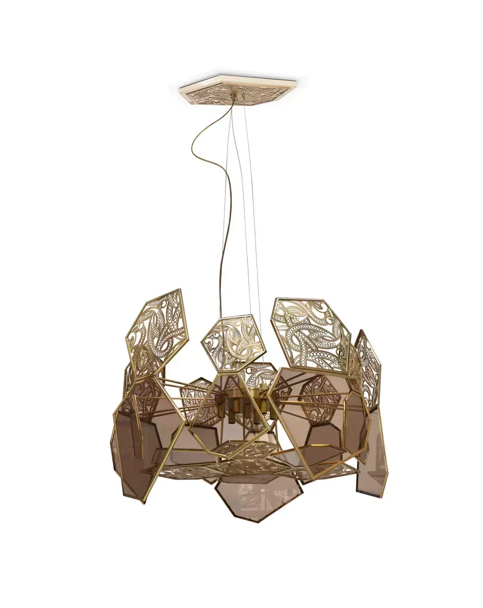 Lustre vidro bronze Hypnotique