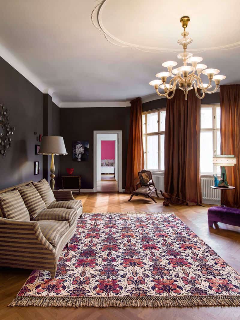 Tapete Wilhelmine Tecido à Mão