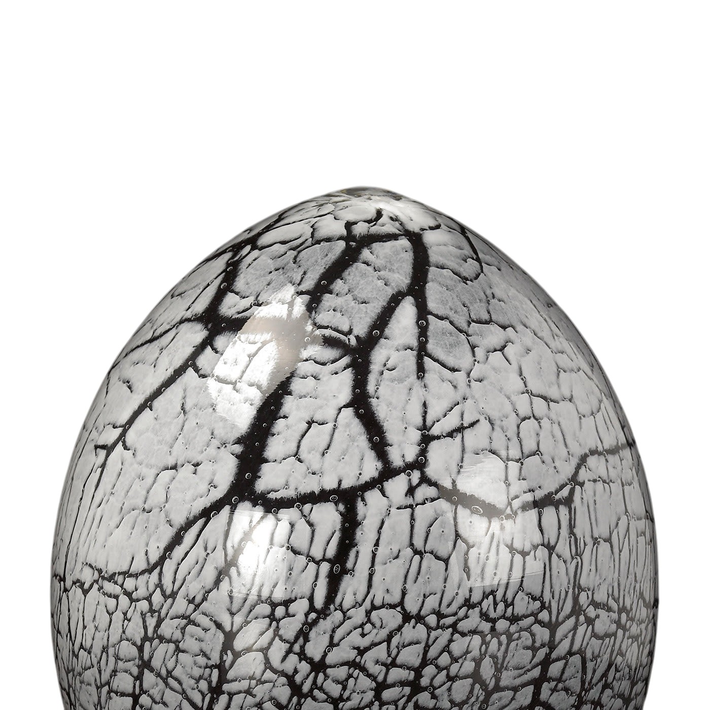 Ovo em Cristal Craquelado Escuro