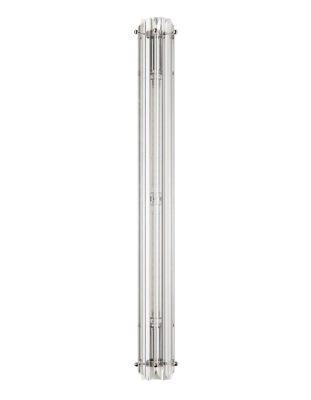 Aplique de Parede Minimalista com Elementos de Vidro Triedro