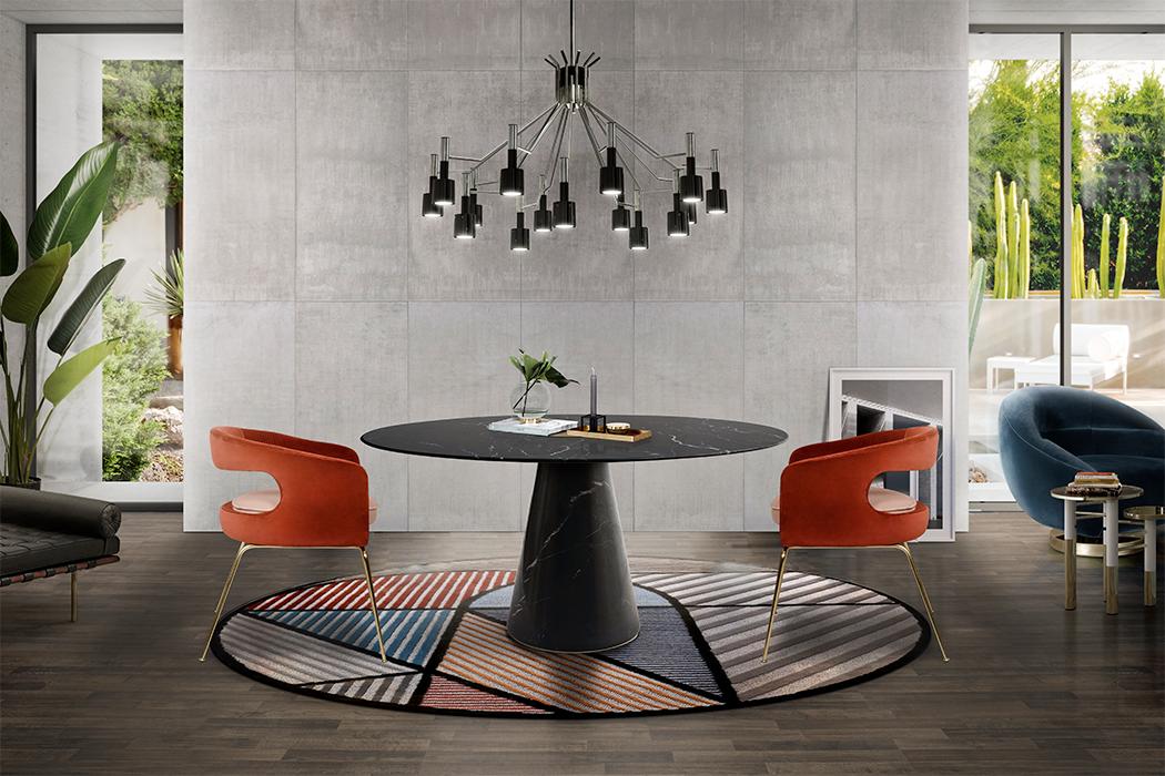 Mesa de Jantar Redonda Bentley