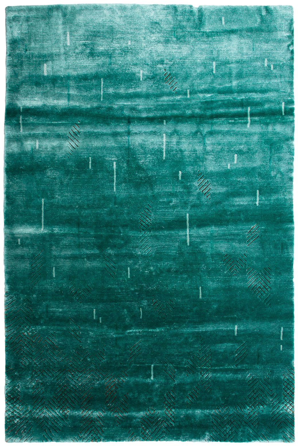 Tapete Verdiazul Designer Tecido à Mão