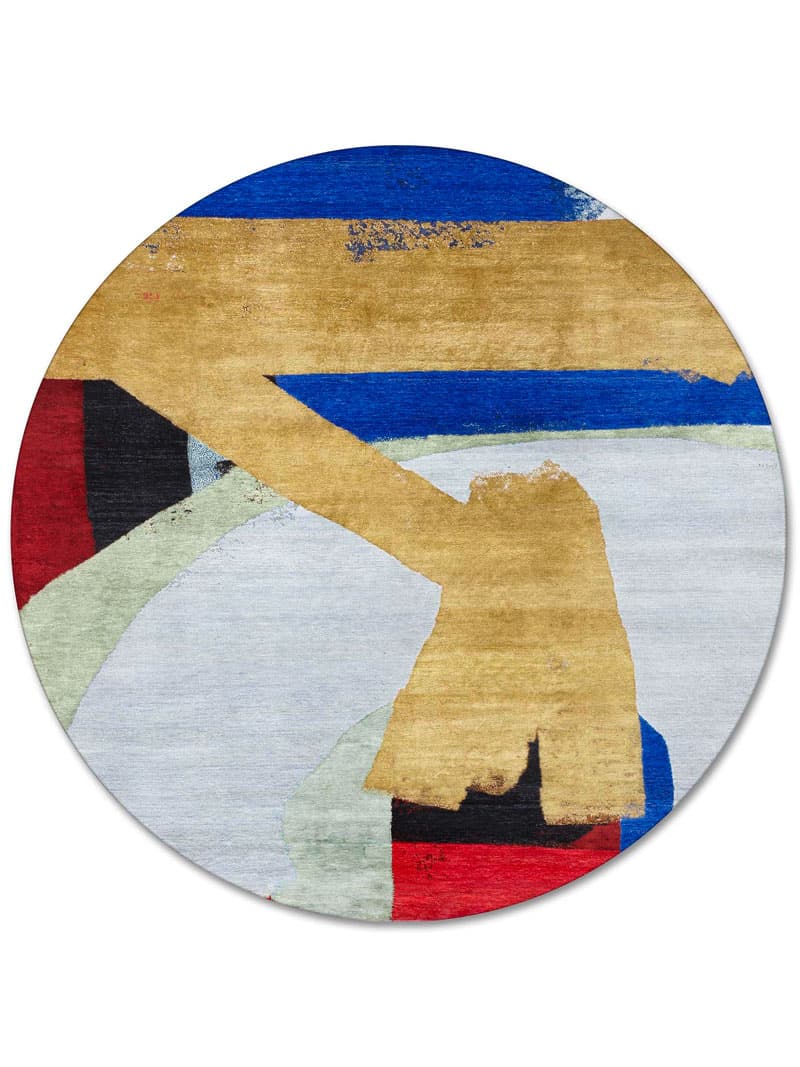 Tapete Original Redondo Tecido à Mão