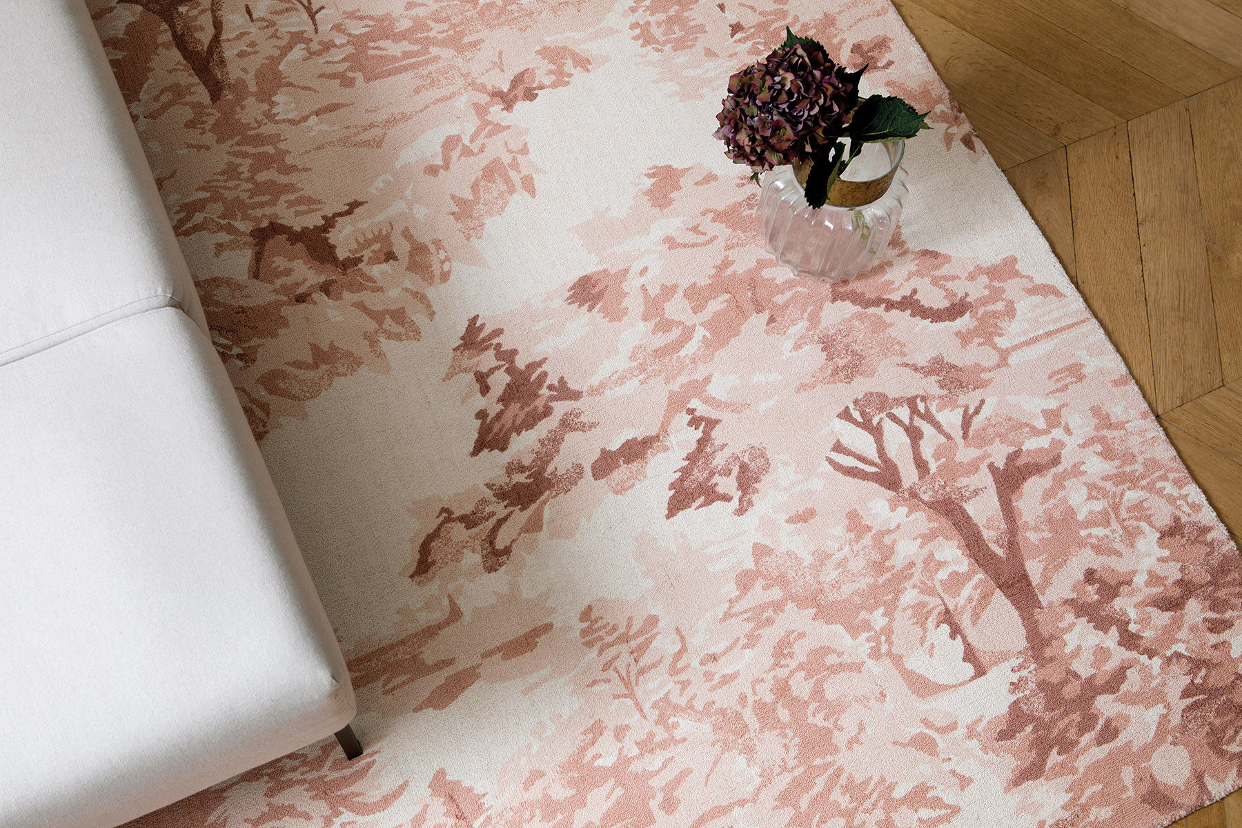 Tapete Landscape Rosa Claro | Tamanho: 170 × 240 cm