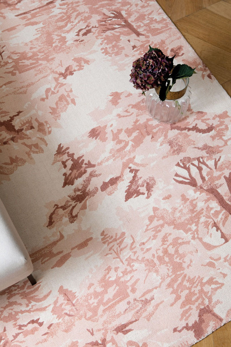 Tapete Landscape Rosa Claro | Tamanho: 170 × 240 cm