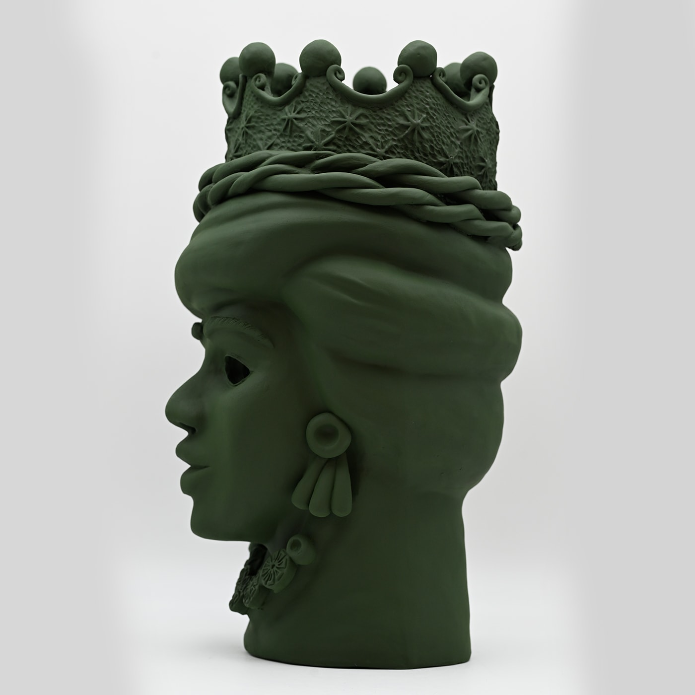 Escultura artesanal verde