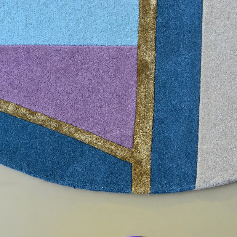 Tapete Redondo Sahara Rosa