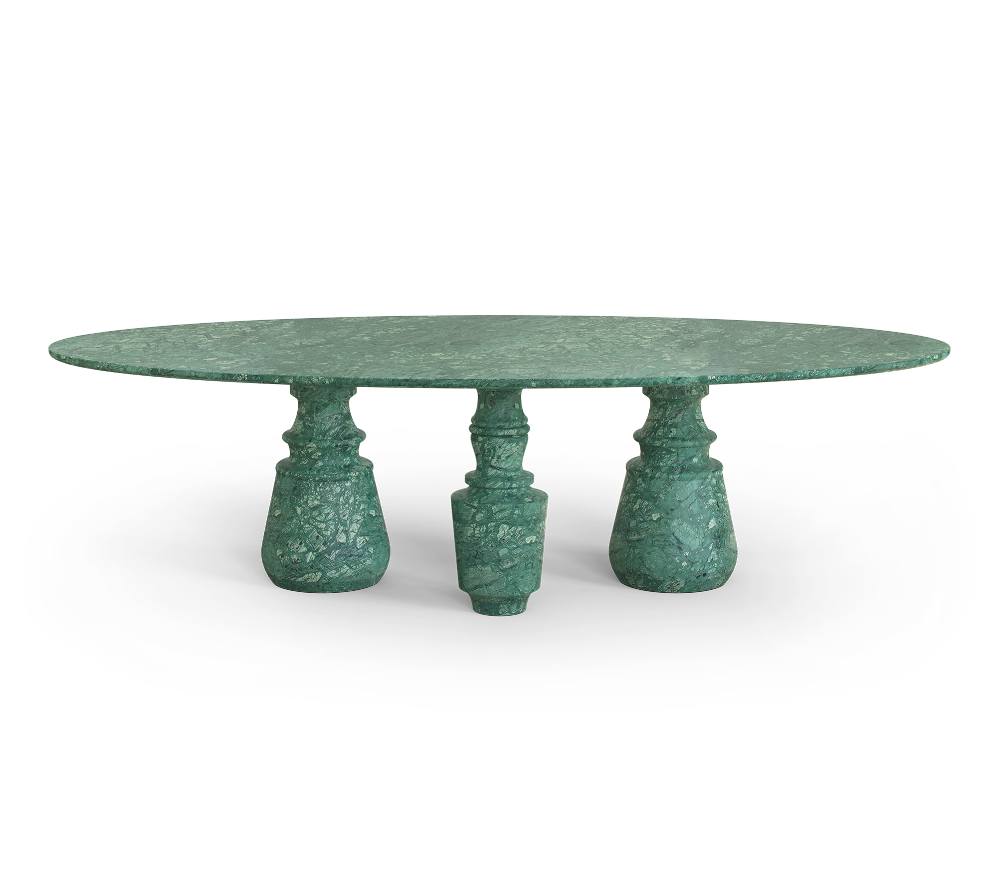 Mesa de Jantar Oval XL Guatemala Obsidian