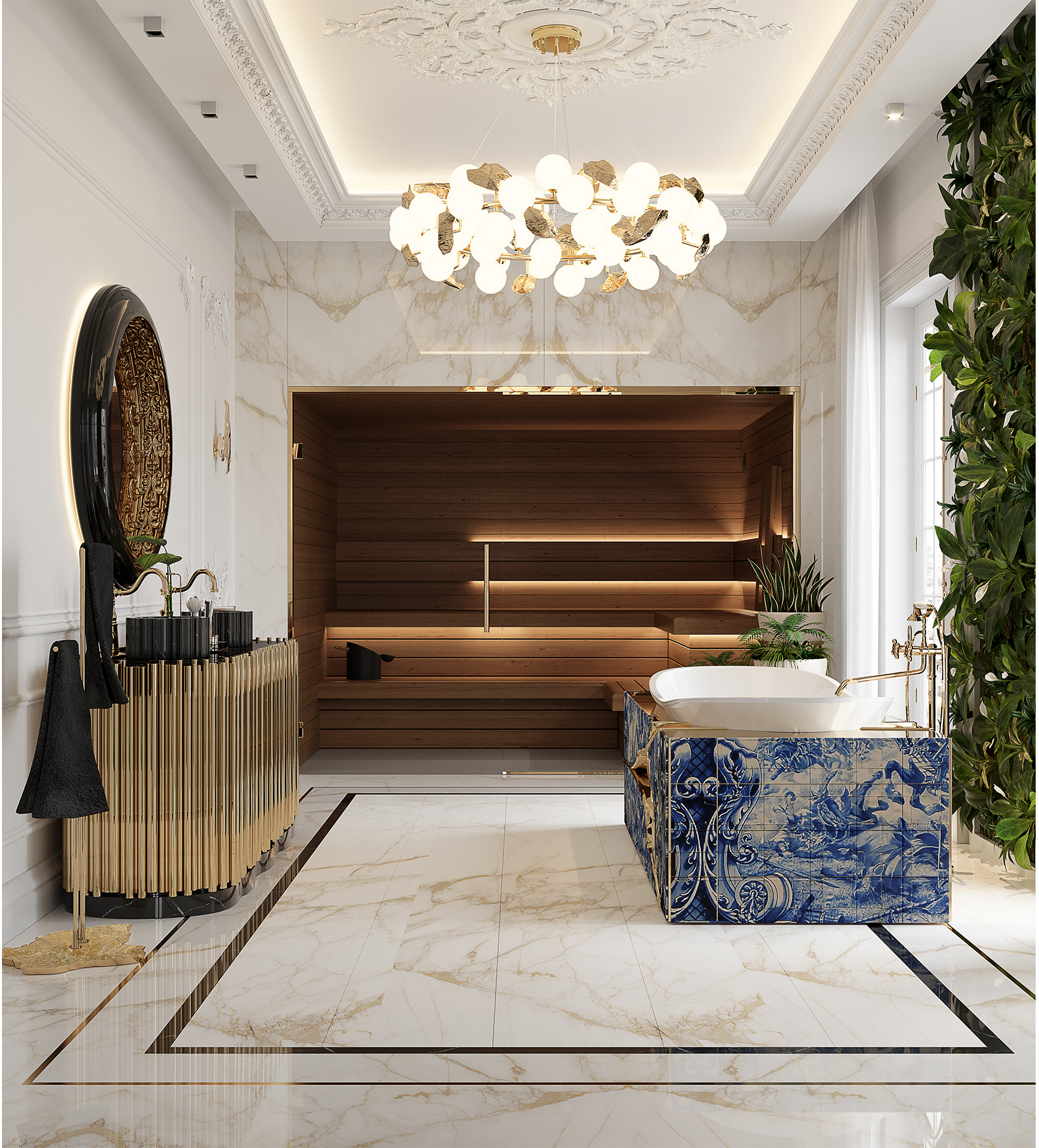 Candeeiro suspenso redondo I Athena