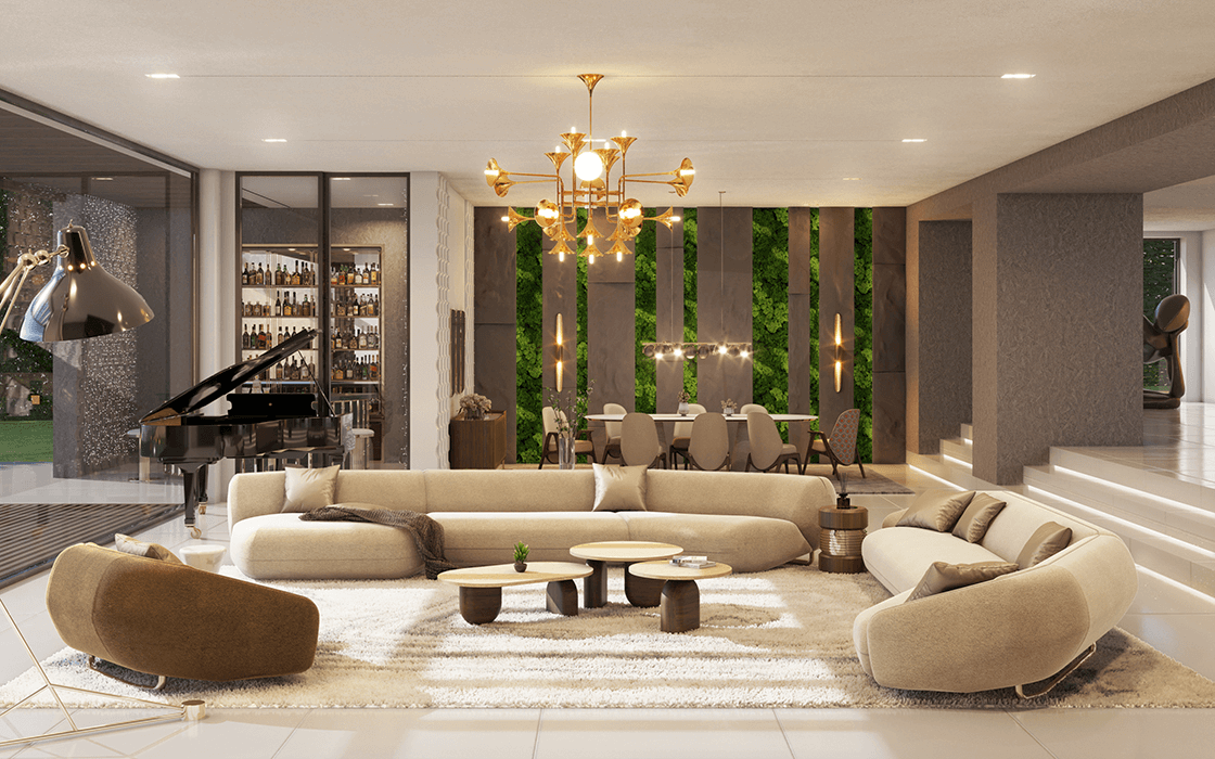 Mesa de Centro Comprida Phillipe - 4