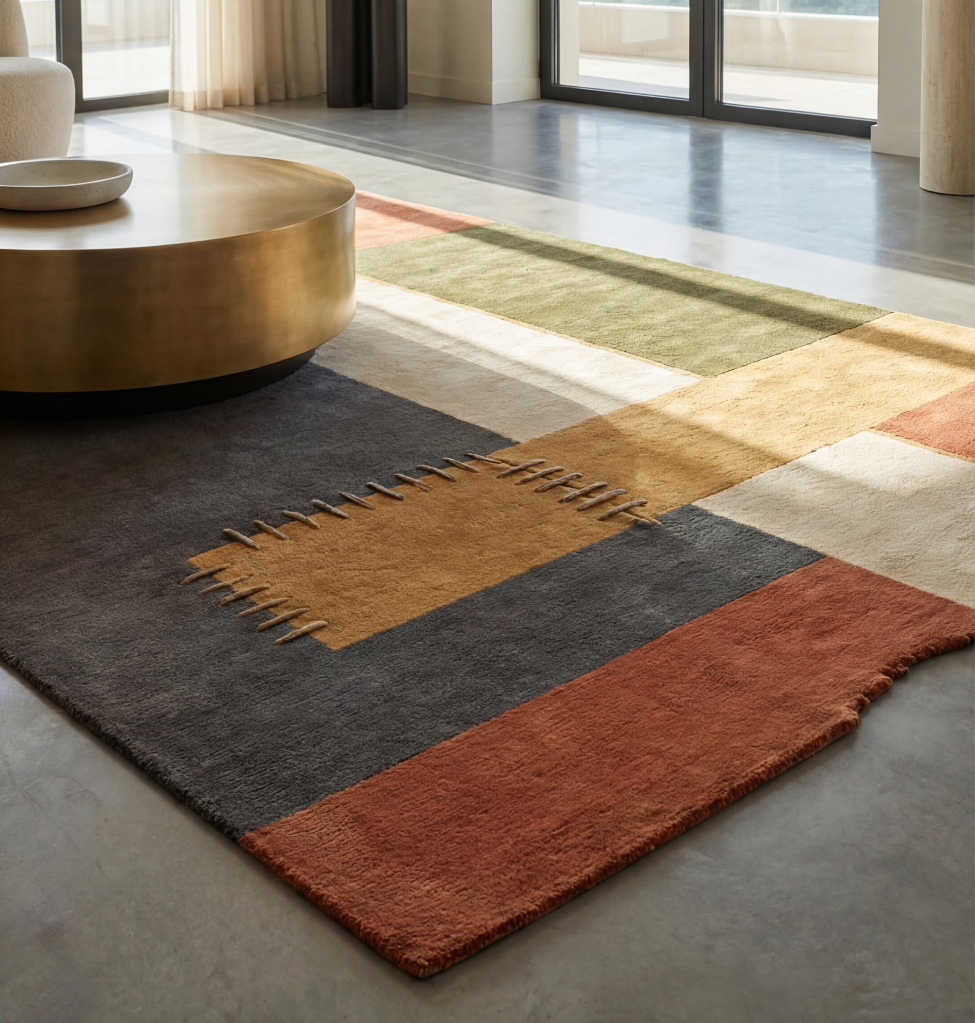 Tapete Framed Blocks Dark