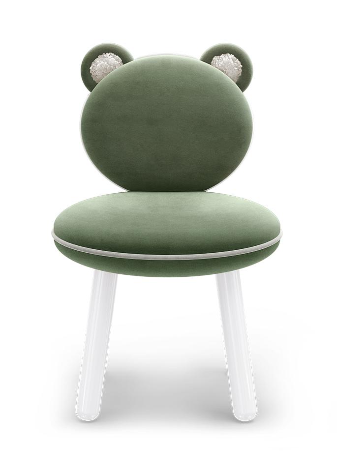 Cadeira infantil Fluffy Bear verde