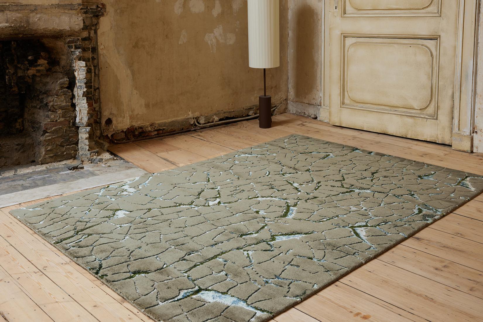 Tapete Kintsugi Cinza Argila | Tamanho: 300 × 400 cm