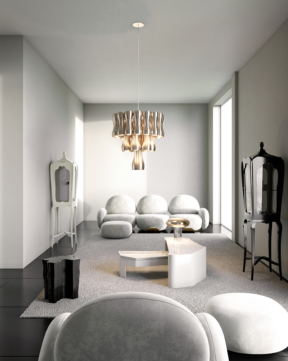 Candeeiro suspenso lustre Crown - 2