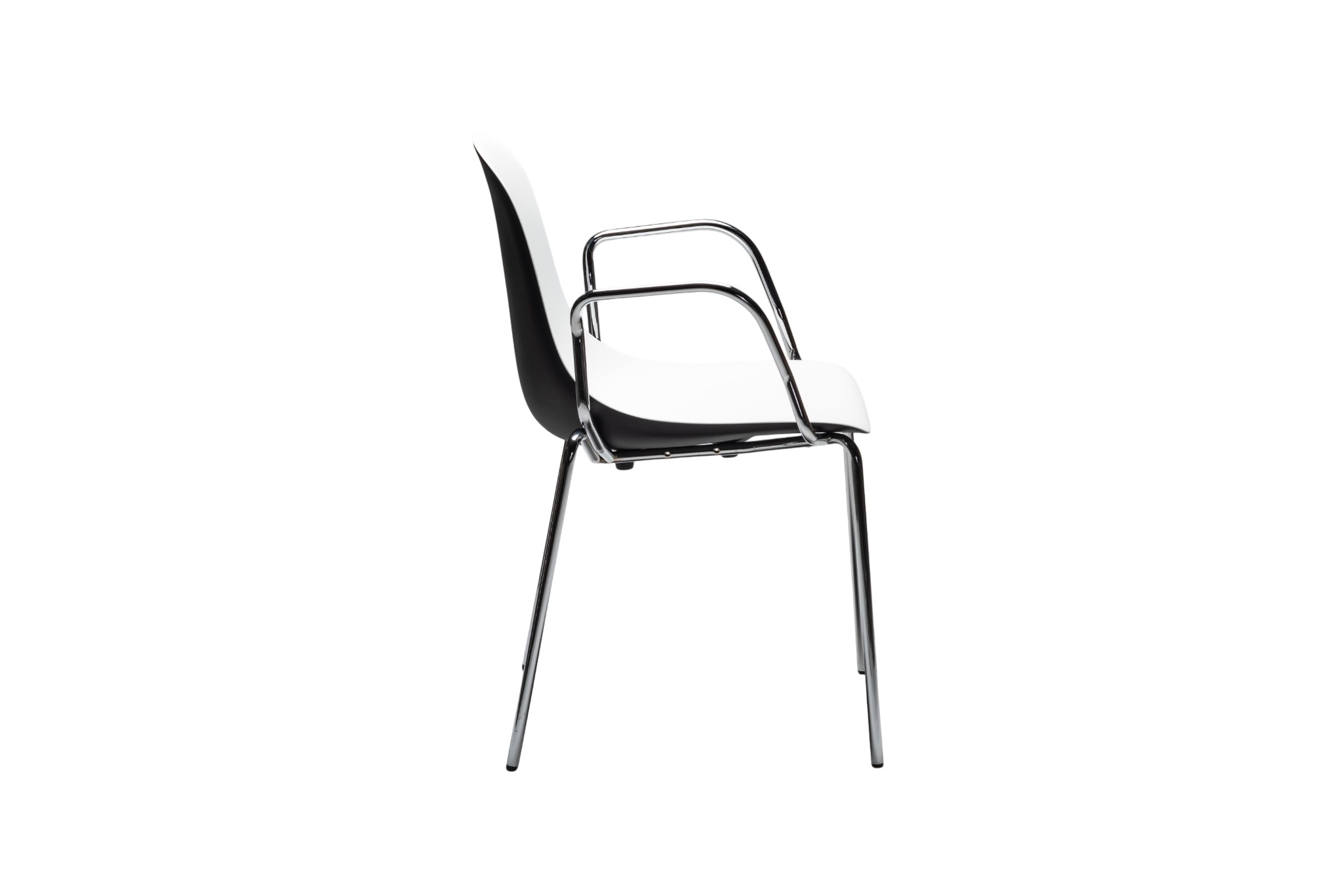 Cadeira Gotham P Preta & Branca (Pack de 2)