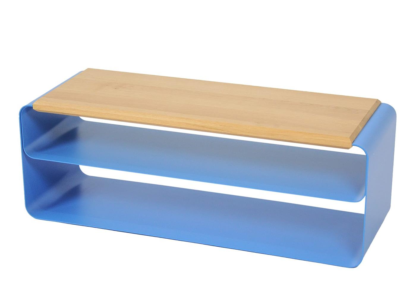 Banco contemporâneo madeira e metal (Var. 3)